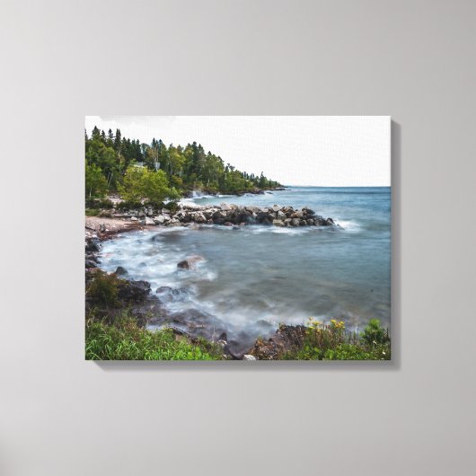 Lake Superior Coastline Canvas Print Leinwanddruck (Vorderseite)