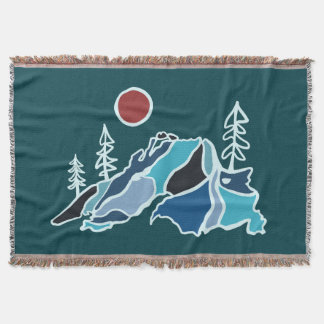Lake Superior Great Lakes Throw Blanket Decke