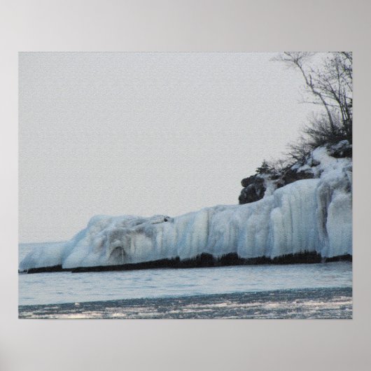 Lake Superior Ice Print Poster (Vorne)