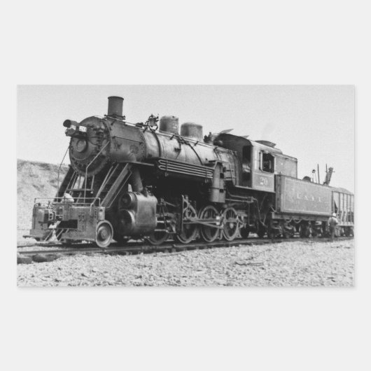 Lake Superior & Ishpeming Railroad Motor #20 Rechteckiger Aufkleber (Vorderseite)