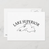 Lake Superior Karte (Vorne/Hinten)