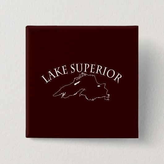 Lake Superior Karte Button (Vorderseite)