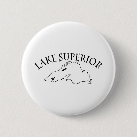 Lake Superior Karte Button (Vorderseite)
