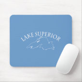Lake Superior Karte Mousepad (Mit Mouse)