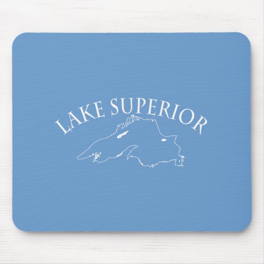 Lake Superior Karte Mousepad (Vorne)