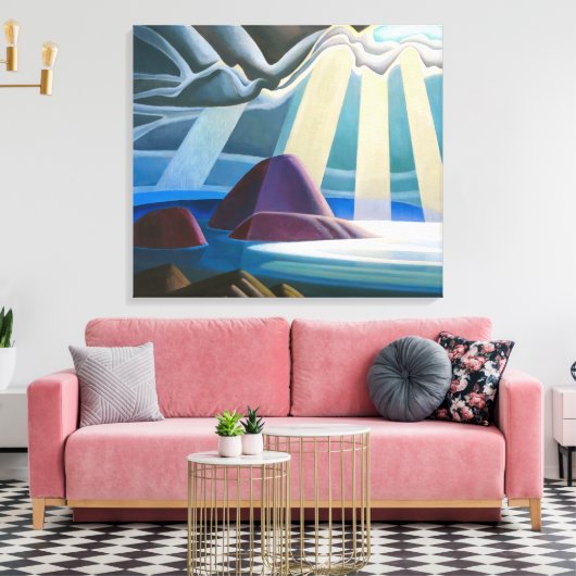 Lake Superior | Lawren Harris | FOTO Leinwanddruck (Insitu (Wohnzimmer))