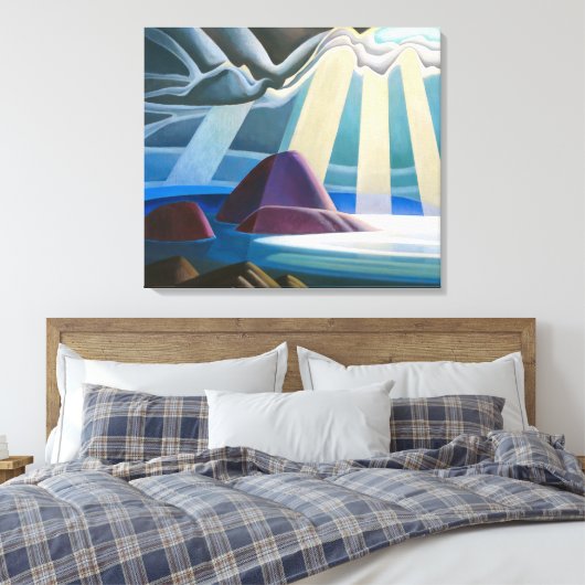 Lake Superior | Lawren Harris | FOTO Leinwanddruck (Insitu (Schlafzimmer))
