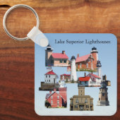 Lake Superior Lighthouse Metallschlüsselkette Schlüsselanhänger (Vorderseite)