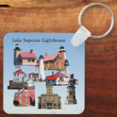Lake Superior Lighthouse Metallschlüsselkette Schlüsselanhänger (Rückseite)