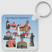Lake Superior Lighthouse Metallschlüsselkette Schlüsselanhänger (Rückseite)