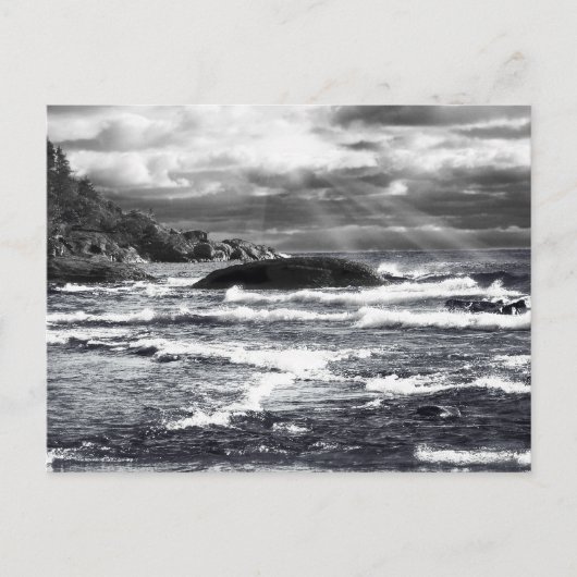 Lake Superior Lightrays Postkarte (Vorderseite)