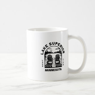 Lake Superior Minnesota Outdoor-Vintage 1 Kaffeetasse