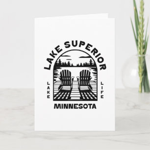 Lake Superior Minnesota Outdoors Vintage 1  Karte