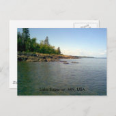 Lake Superior, MN, USA Postkarte (Vorne/Hinten)