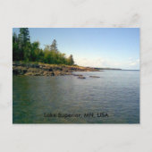 Lake Superior, MN, USA Postkarte (Vorderseite)