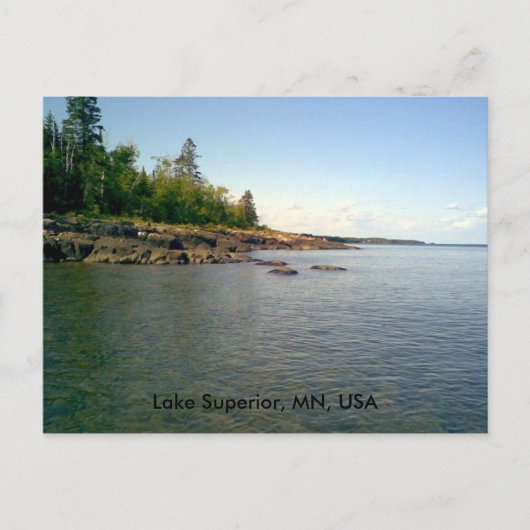 Lake Superior, MN, USA Postkarte (Vorderseite)