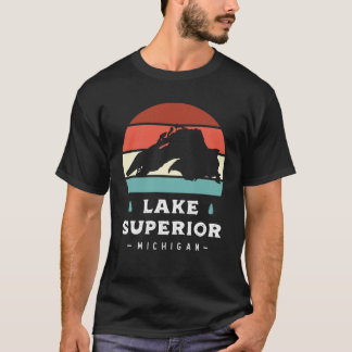 Lake Superior Nationalpark Camping Retro T-Shirt