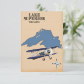 Lake Superior North America - Karte (Stehend Vorderseite)