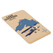 Lake Superior North America - Karte Magnet (Rechte Seite)