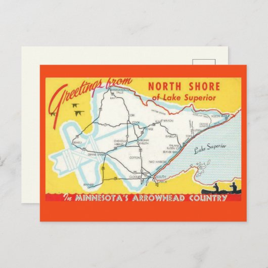 Lake Superior - North Shore Postkarte (Vorne/Hinten)