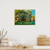 Lake Superior Pictured Rocks Poster (Küche)