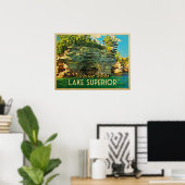 Lake Superior Pictured Rocks Poster (Heimbüro)