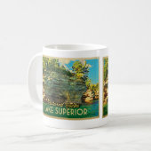 Lake Superior Pictures Rocks Kaffeetasse (Vorderseite Links)