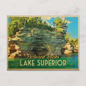 Lake Superior Pictures Rocks Postkarte (Vorderseite)