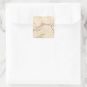 Lake Superior Quadratischer Aufkleber (Tasche)