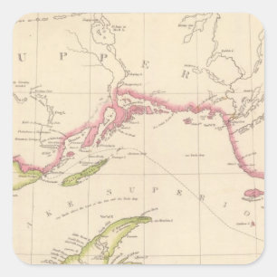 Lake Superior Quadratischer Aufkleber