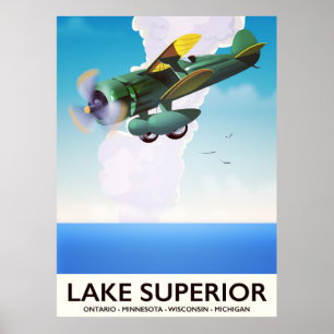 Lake Superior Requisiten vintage Reiseposter Poster