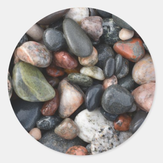 Lake Superior Rocks Runder Aufkleber (Vorderseite)