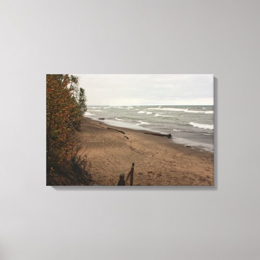 Lake Superior Sturm Leinwanddruck (Vorderseite)