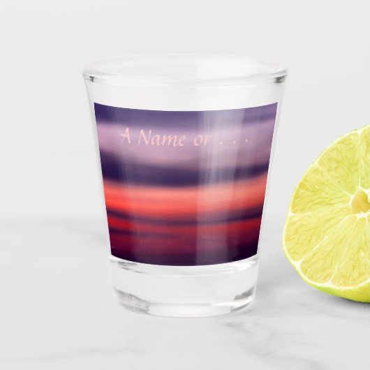 Lake Superior Sunrise Fotograf Duluth Minnesota Schnapsglas (Vorderseite)