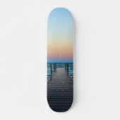 Lake Superior Sunset am Dock Skateboard (Vorne)