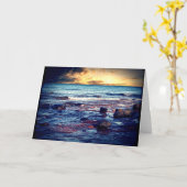 Lake Superior Sunset Karte (Gelbe Blume)