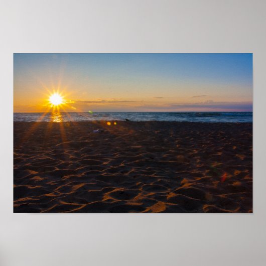 Lake Superior Sunset, Ontonagon, Michigan Poster (Vorne)