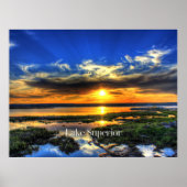 Lake Superior Sunset Poster (Vorne)