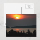Lake Superior Sunset Postkarte (Vorne/Hinten)