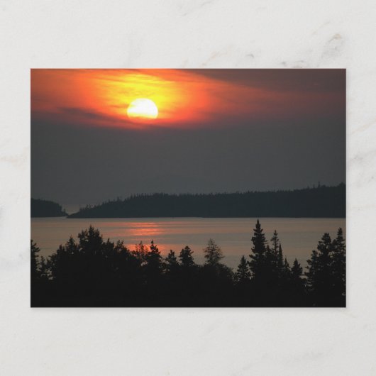 Lake Superior Sunset Postkarte (Vorderseite)