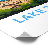 Lake Superior United Staaten Travel Print Poster (Ecke)