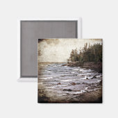 Lake Superior Waves Magnet (Vorderseite/Rückseite)