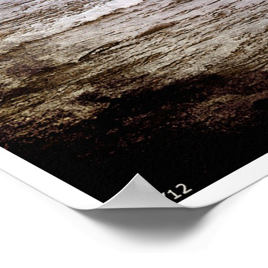 Lake Superior Waves Poster (Ecke)