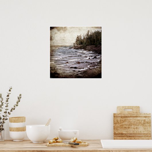 Lake Superior Waves Poster (Küche)