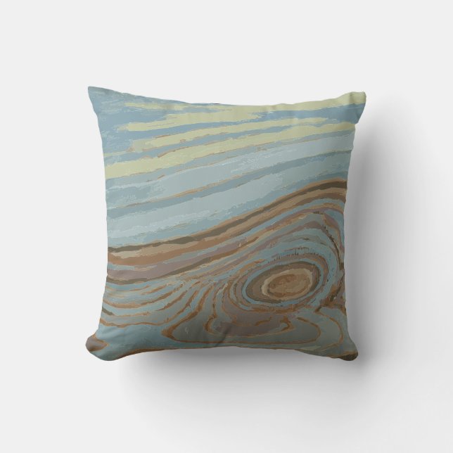 Lake Superior, Wisconsin Point Throw Kissen (Vorderseite)