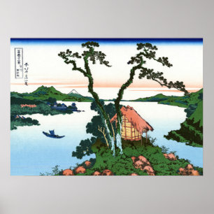 Lake Suwa in Shinano Province Poster