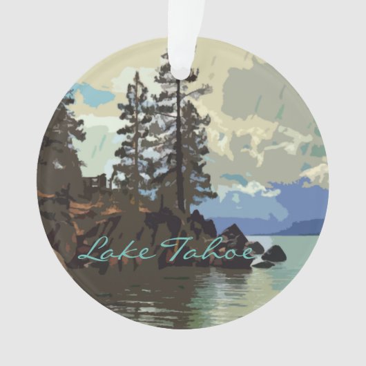Lake Tahoe Akrylornament Ornament (Vorderseite)