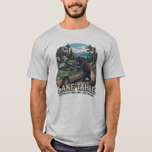 Lake Tahoe Bär bricht in Autos ein T-Shirt