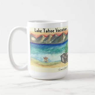 Lake Tahoe Beach Scene - von Taramin Lourie Kaffeetasse