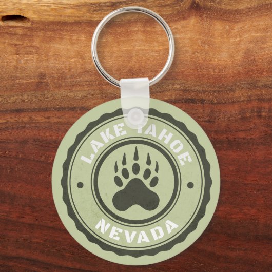Lake Tahoe Bear Paw Nevada Schlüsselanhänger (Rückseite)